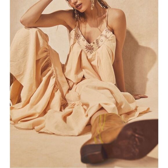 FREE PEOPLE Crystal Cove Set / Linen - Picture 1 of 10
